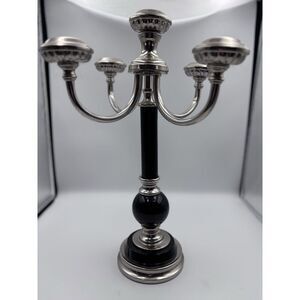 Uttermost Black/Silver 5 Candle Tabletop Candelabra‎ Home Decor